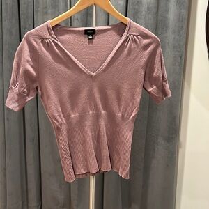 Vintage Y2K short sleeve sweater lavender